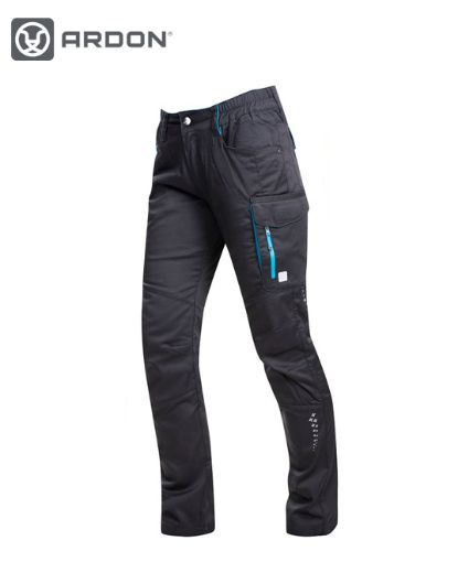 Slika Ženske radne hlače klasične ARDON®FLORET crno-plave