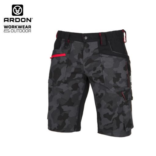 Slika Radne hlače kratke ARDON®CREATRON® maskirno crna