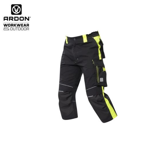 Slika Radne hlače ARDON®NEON 3/4 crno-žute