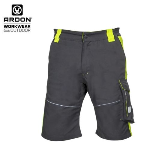 Slika Radne hlače kratke ARDON®NEON crno-žute