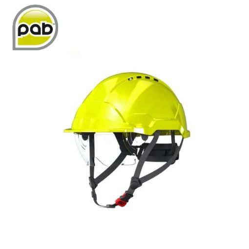 Slika Zaštitna kaciga PAB WH1-0 s integriranim vizirom Hi-viz