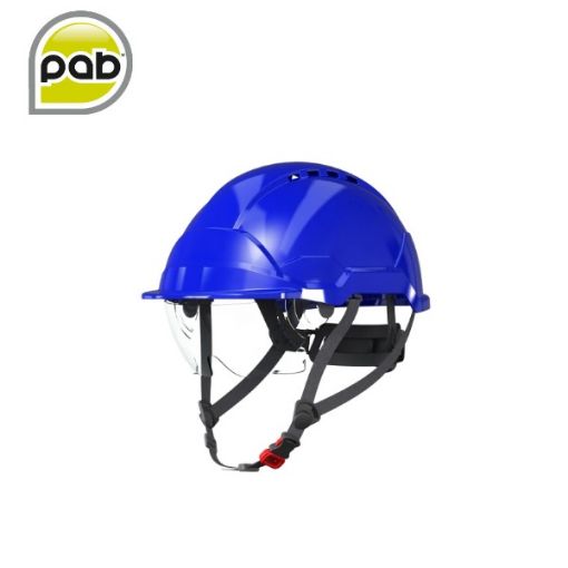 Slika Zaštitna kaciga PAB WH1-0 s integriranim vizirom plava
